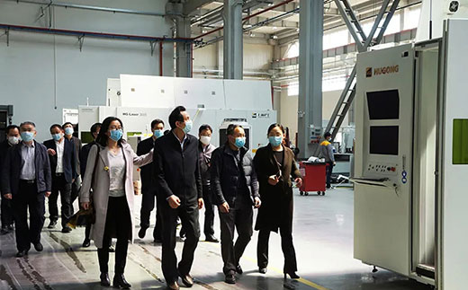 苏州市副市长蒋来清等向导调研CA88机械人智能装备工业基地